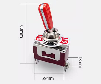Single pole toggle switch with instantaneous action