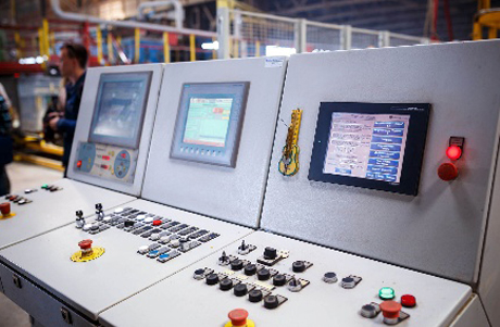 Industrial control panels where mechanical feedback is important