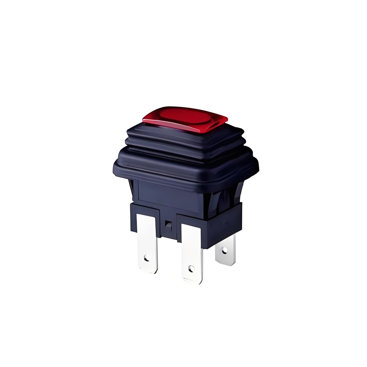 Hands checking switch return action to identify momentary or latching type