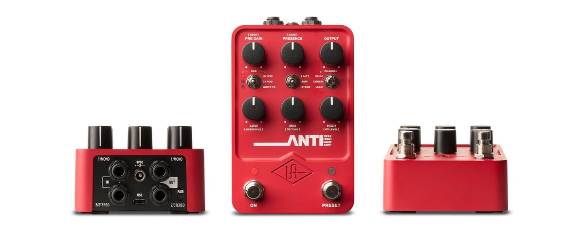 Guitar pedal DC jack and center-negative power label